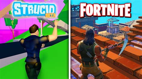 Roblox Strucid Zone Wars Vs Fortnite Zone Wars Youtube