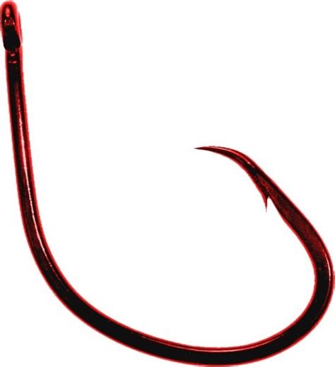 Daiichi D85Z Wide Kirbed Circle Hooks Bleeding Bait Red 1 0 7pk