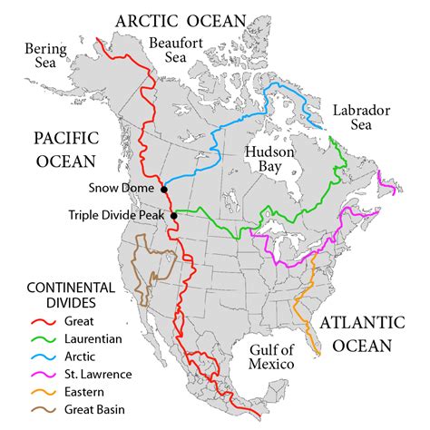 Continental Divide Of The Americas Wikipedia