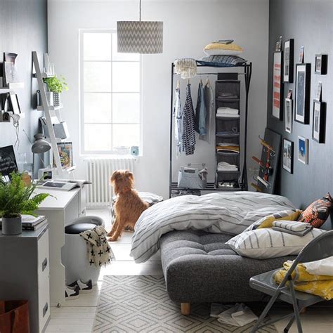 Get the best deal for bedroom sofa beds from the largest online selection at ebay.com. Grey spare room with double sofa bed, small hanging rail ...