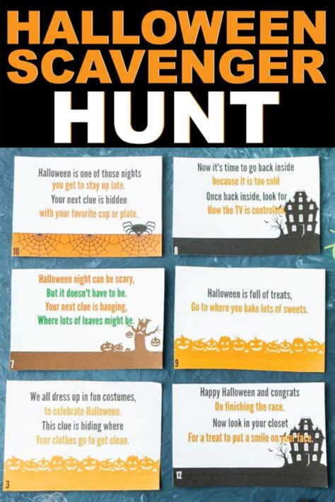 Free Printable Halloween Scavenger Hunt Thats Perfect For Kids