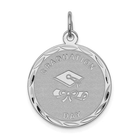 Buy Sterling Silver Graduation Day Disc Charm 3273b Apmex