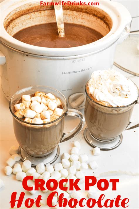 Crock Pot Hot Chocolate Kahlua Or Baileys Hot Chocolate The