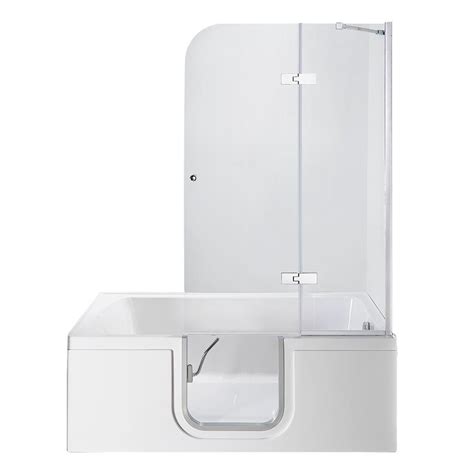 Here are three reasons to. Ella Laydown 60 in. Walk-in Soaking Bathtub in White with ...