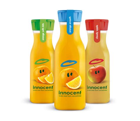Tropischer mix für diesen saft haben wir uns von unseren letzten ferien inspirieren lassen und pressen deshalb ananas, maracuja, orangen, äpfel und mangos zu dieser tropischen kombination. Innocent Juice — The Dieline - Branding & Packaging Design