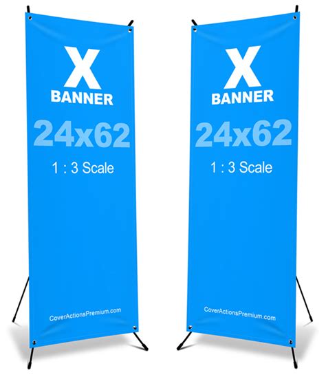 Download X Frame Banner Mockup- 24×62 | Cover Actions Premium ...