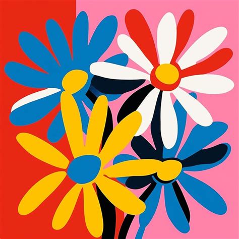 Premium AI Image | brightly colored flowers are arranged in a vase on a