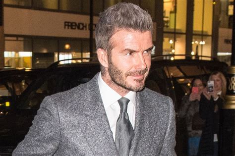 David Beckham Shows Off New Hair Do As Thinning Locks Turn Into Grey