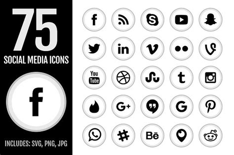 Some people recommend including those icons on your resume. Social Media Icons ~ Icons on Creative Market