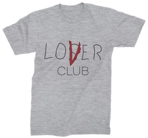 Loser Club Shirt Lover Club 2017 Tshirt It Movie Pennywise T Shirt Clothing Ebay