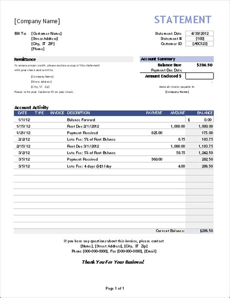 20 Itemized Invoices Statements Sample Templates
