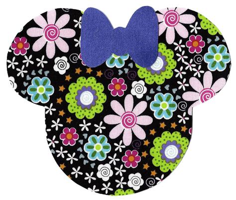 Minnie Mouse Applique With Bow Iron On Diy