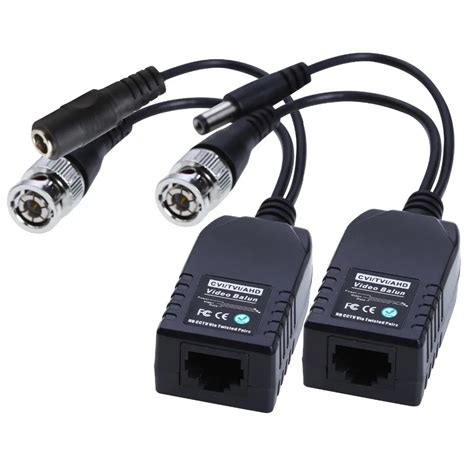 Buy 1 Pair Passive Video Balun With Power Video Utp