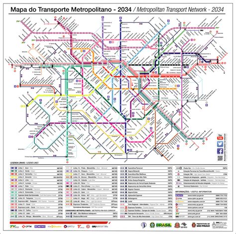 Mapa Metro Cptm Sao Paulo 2034 By Savianomarcio On Deviantart