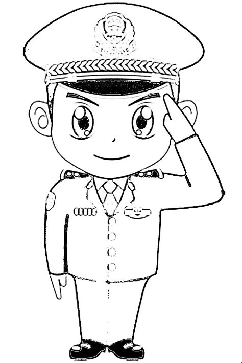 Kumpulan gambar polisi kartun sketsa. 12 Gambar Polisi Hitam Putih | Mewarnai Gambar | IqbalNana