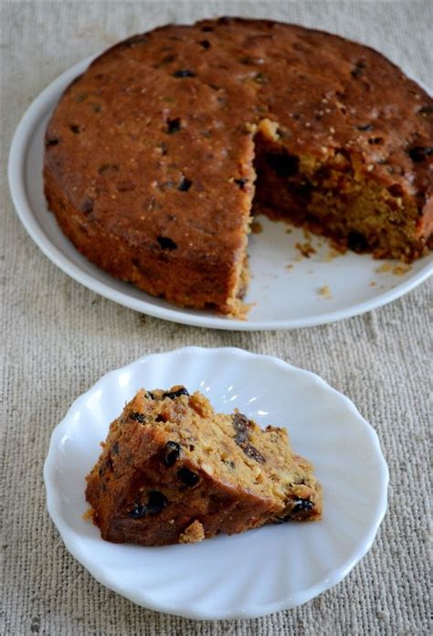 Knock it to the kitchen counter a few times. Eggless Plum Cake | Recipe | Cake recipes, Plum cake ...