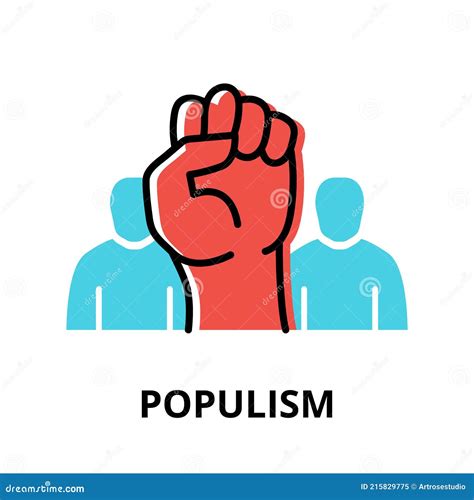 Populism Icon Concept Politics Collection Stock Vector Illustration