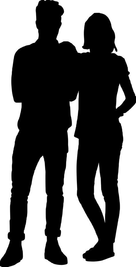 Free Silhouette Of A Man And Woman Standing Together Download Free Silhouette Of A Man And