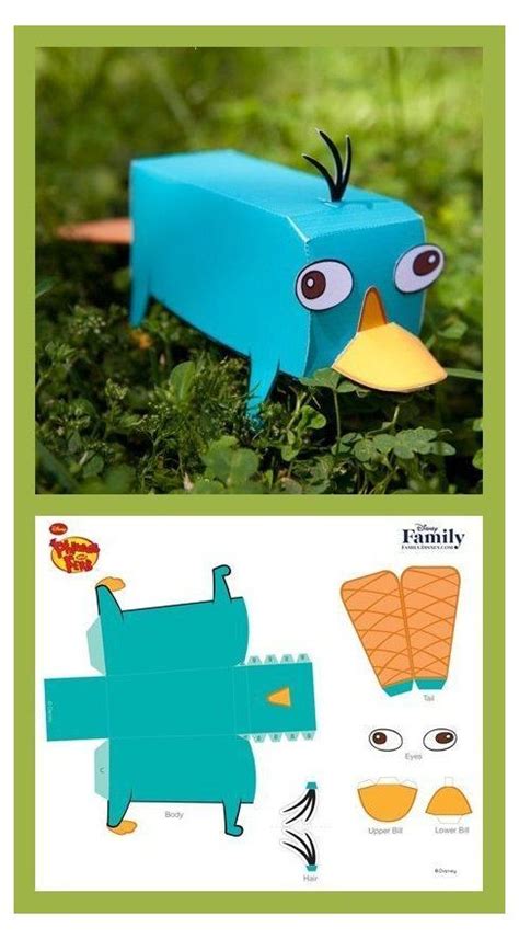 Perry The Platypus 3d Papercraft Paper Toys Template Papercraft