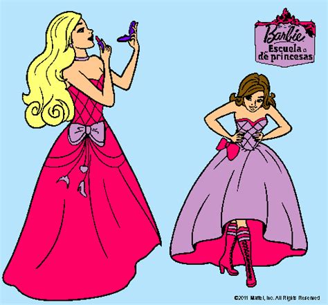 Dibujo De Barbie En Clase De Protocolo Pintado Por Starclaudia En