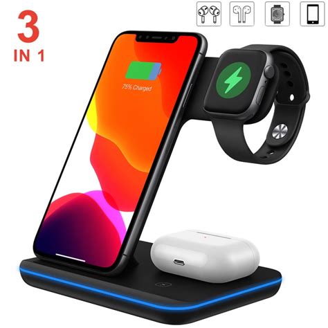 3 In 1 Wireless Charger Wireless Charging Station For Apple Watch