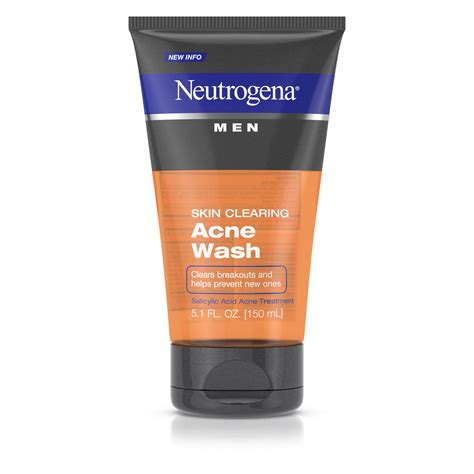 Neutrogena Men Skin Clearing Acne Wash Salicylic Acid