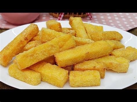 Al momento de sacarlos del aceite colocalos sobre papel absorvente para retirar el exceso de aceite. POLENTA FRITA CROCANTE, PETISCOS RÁPIDO E FÁCIL ...