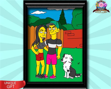 Simpsonize Portrait Yourself Personalized Make Me Yellow Etsy