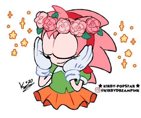 Amy Rose Classic Sonic Rose Art Crazy Girls Sonic The Hedgehog