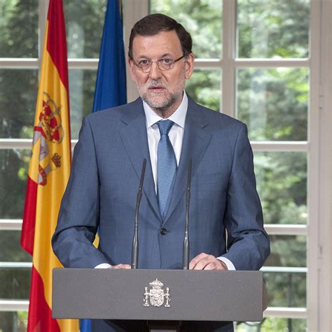Mariano Rajoy Presidente Del Gobierno De España Durante Su