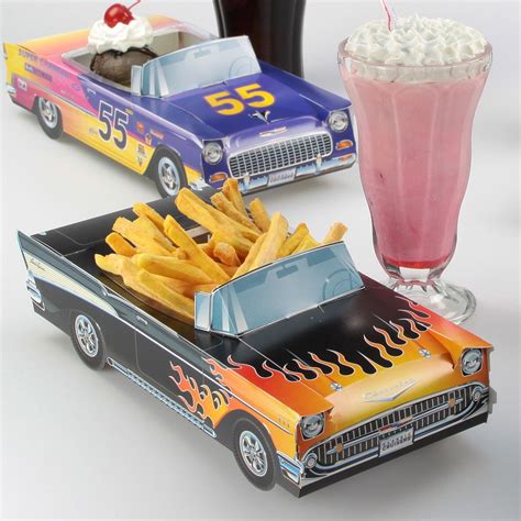 Classic Cruisers ® 57 Chevy Hot Rod Carton Classic Cars Birthday Party Vintage Car Party Car