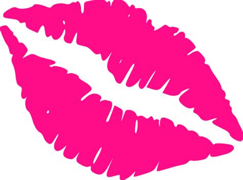 Hot Pink Lips Clip Art At Vector Clip Art Online Royalty