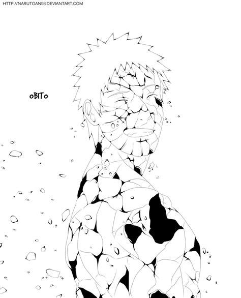 Obito Lineart By Narutoan98 On Deviantart