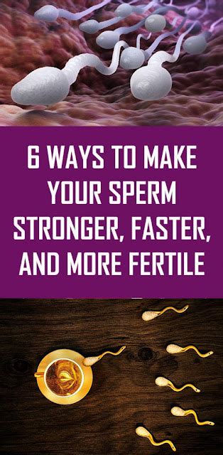 This Is How To Make Your Sperm Stronger Healthy Lifestyle