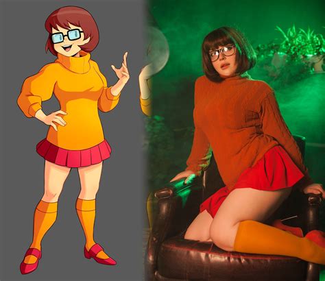 Velma Dinkley Scooby Doo Cosplay Costume Ready To Ship Etsy Uk
