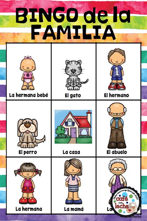 La Familia Spanish Lessons For Kids Learning Spanish Vocabulary