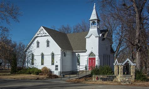 Morganville Kansas Methodist Church Photograph By Larry Pacey