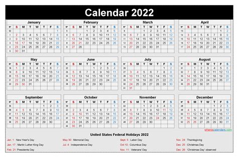 2022 Printable Monthly Calendar Free Printable Calendar 2021