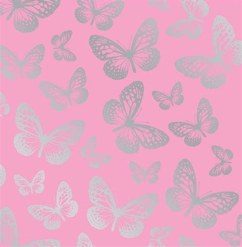 Pink Butterflies Wallpapers On Wallpaperdog