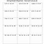 Printable Equations Worksheets With Answers