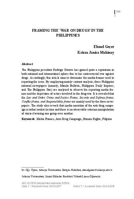 Updating and revitalizing the teaching of english in the philippines: (PDF) FRAMING THE 'WAR ON DRUGS' IN THE PHILIPPINES ...