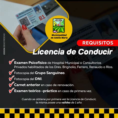 Requisitos Para Obtener La Licencia De Conducir En Adelia María Fm Samba