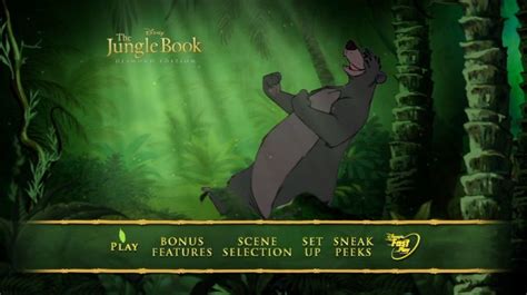 The Jungle Book 1967 Dvd Movie Menus