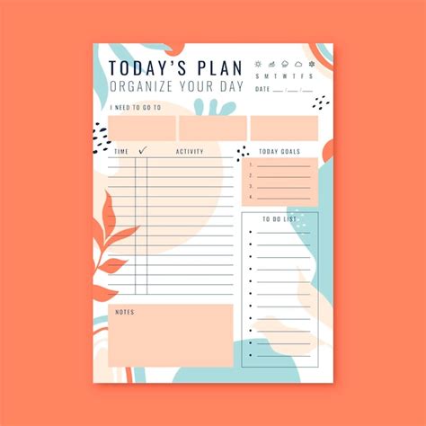 Free Vector Set Of Colourful Planners