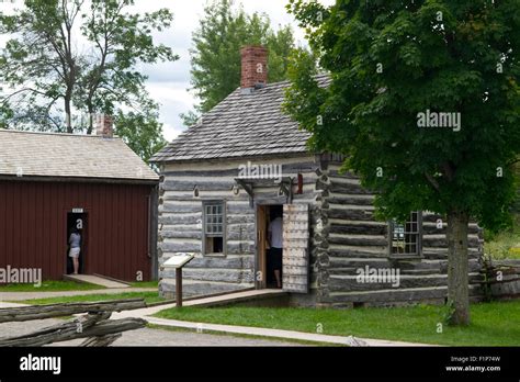 The Shoemakers Cabin At Upper Canada Village Stock Photo Alamy