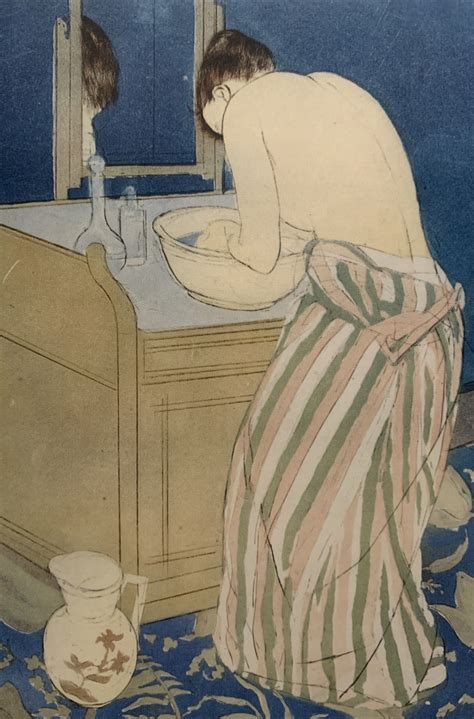 Mary Stevenson Cassatt Woman Bathing La Toilette Ca