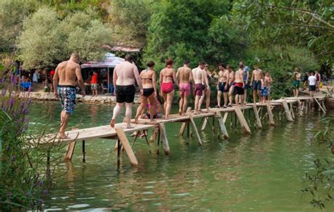 Ljubuski Bosnia And Herzegovina August 10 2014 Many Tourists Visit