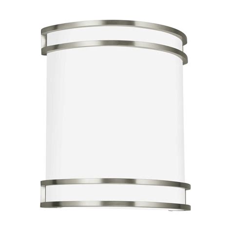 Find wall sconces at wayfair. Sea Gull Lighting ADA Wall Sconces 14-Watt Brushed Nickel ...