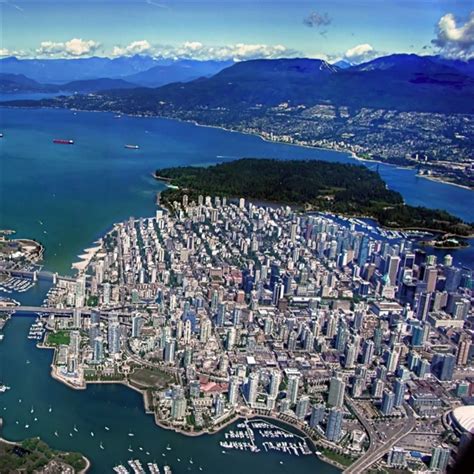 City Sea Buildings Top View Metropolis Ipad Wallpapers Free Download