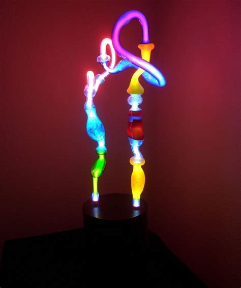Neon Art Glass Light Sculpture By Kevin Russell By Coolneonart